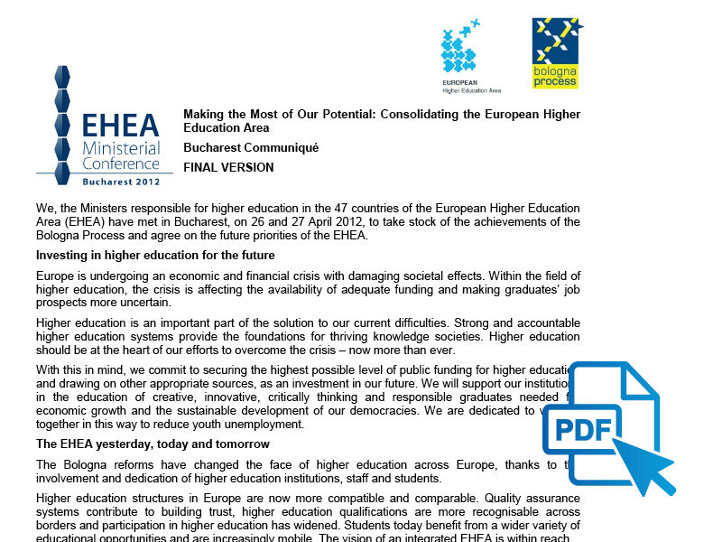 Bucharest Communiqué 2012